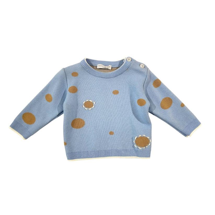 Maglia a pois MF4446IMI CIELO/CAMEL/PANNA MANUELL&FRANK 