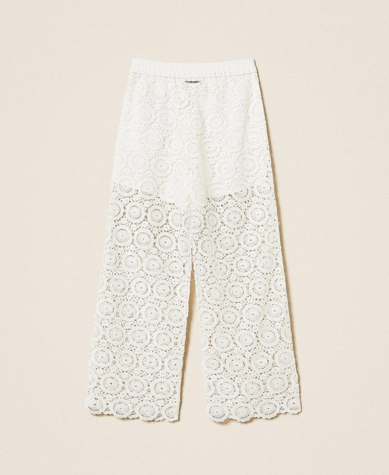 pantalone in pizzo macramè 261GJ2Q21 00526 TWINSET GIRL 