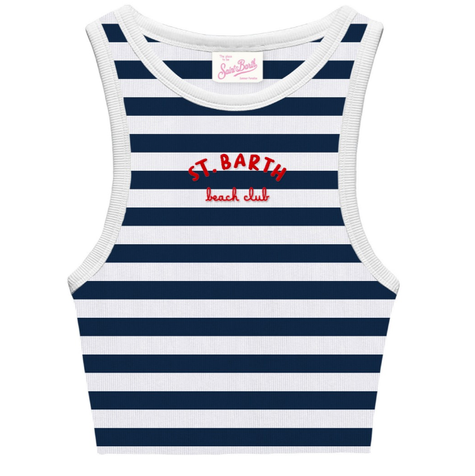 top a righe BLUE JR 01600H MC2 SAINT BARTH 