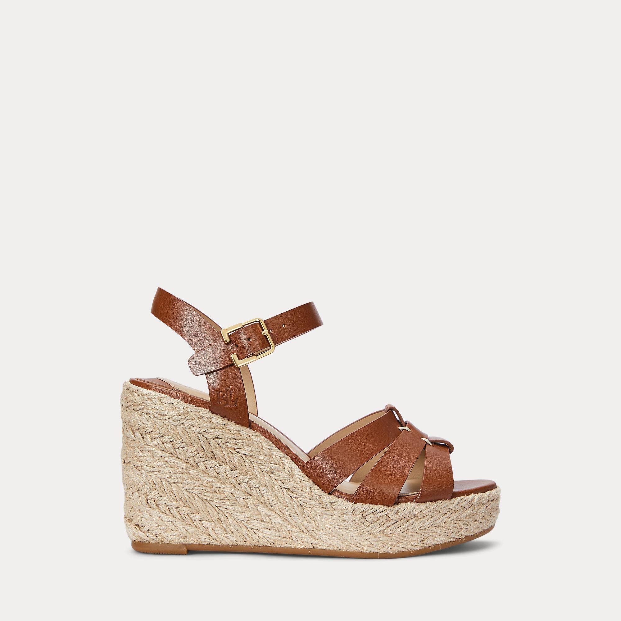 sandalo in pelle di vitello 802-953961 001 LAUREN RALPH LAUREN 