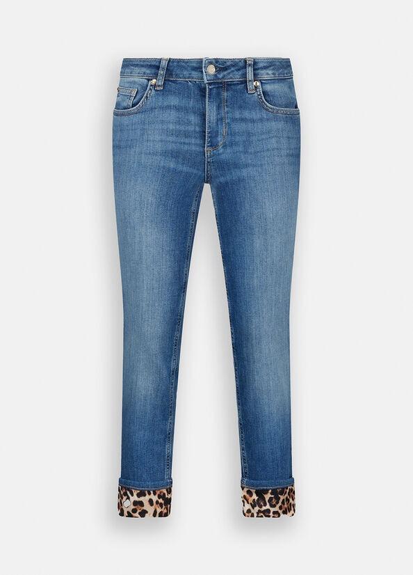 jeans skinny con risvolto UF5006D0236 78858 LIU JO DENIM 