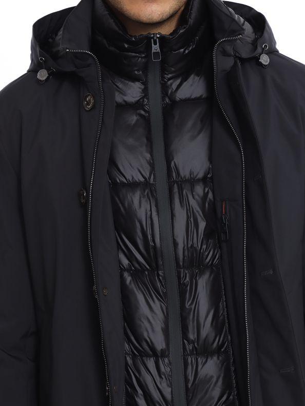 Parka con pettorina e cappuccio F09MUCX778 265-99 MONTECORE 