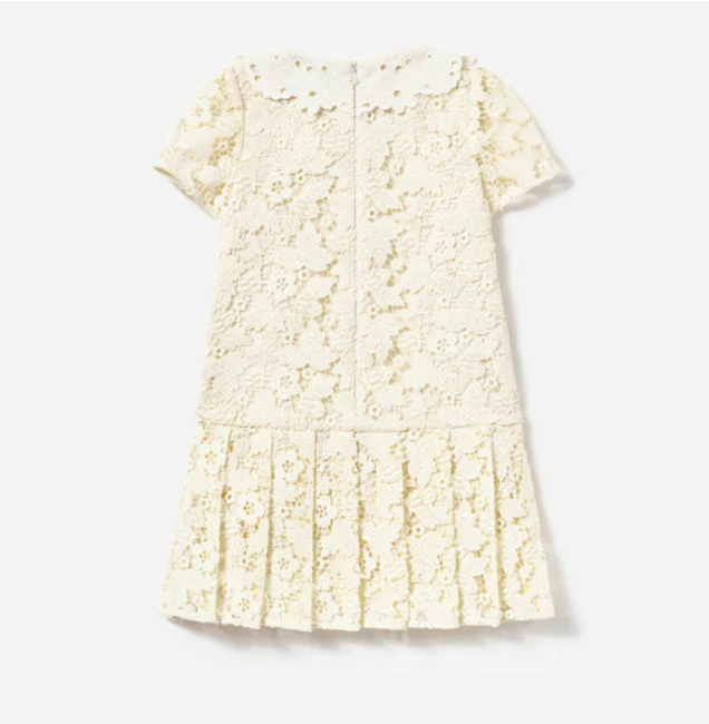 abito in pizzo crema 709S-C CREAM SELF-PORTRAIT 