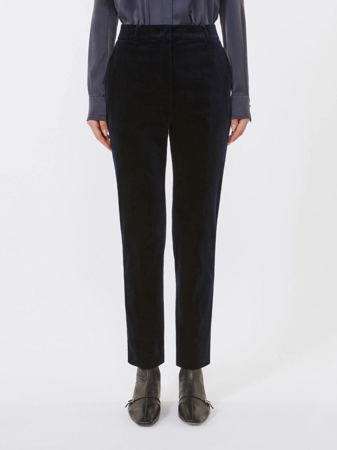 pantalone a sigaretta in velluto NEUTRO 036 MAXMARA STUDIO 