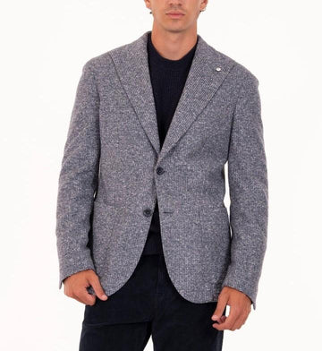 Giacca in jersey di cotone e lana vergine 2812 55716 04 LUIGI BIANCHI MANTOVA 