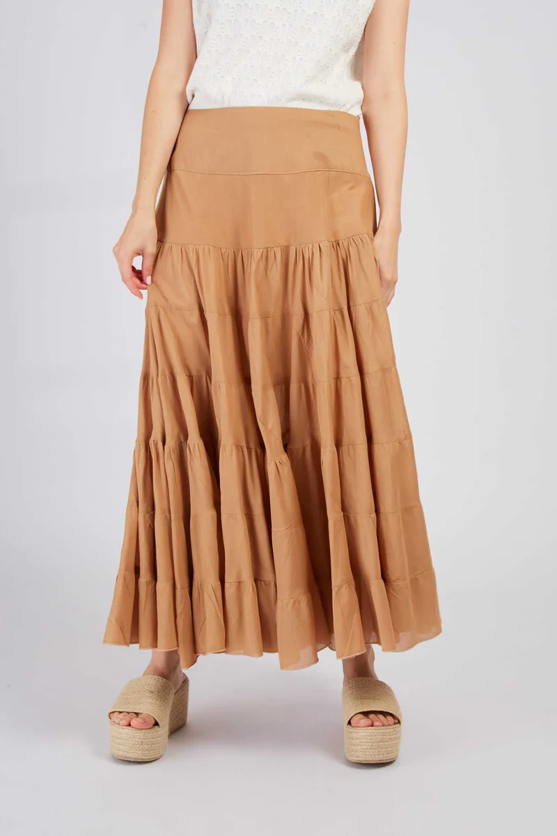 gonna lunga bohemien P550009 BEIGE DERHY 