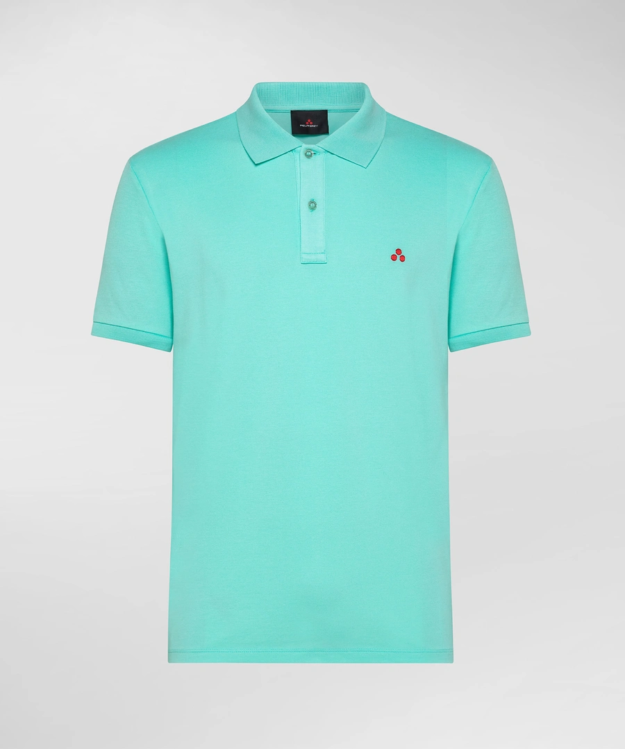 polo in cotone con logo PEU3940 99012084 680 PeUTEREY 