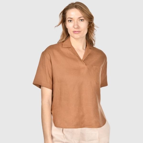 polo jersey in lino 61233 50000 167 GRAN SASSO 