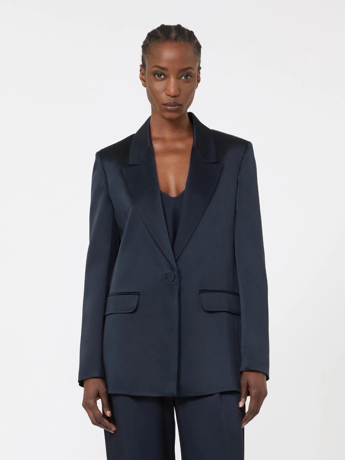blazer in envers satin MSEALBINO 044 MAXMARA STUDIO ELEGANTE 