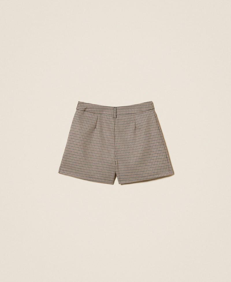 Shorts in pied de poule 252GJ2103 12717 TWINSET GIRL 
