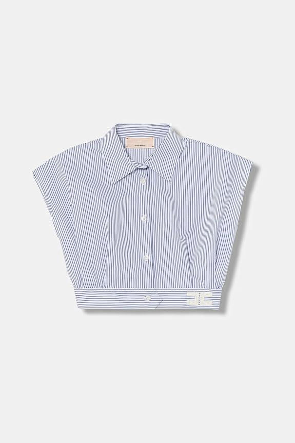 camicia smanicata a righe EFCA281 CR025 D885 ELISABETTA FRANCHI 