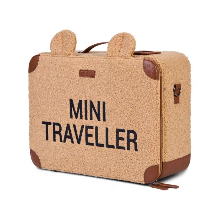 trolley mini traveller VALIGIA MINI MARRONE ORSO CHILDHOME 