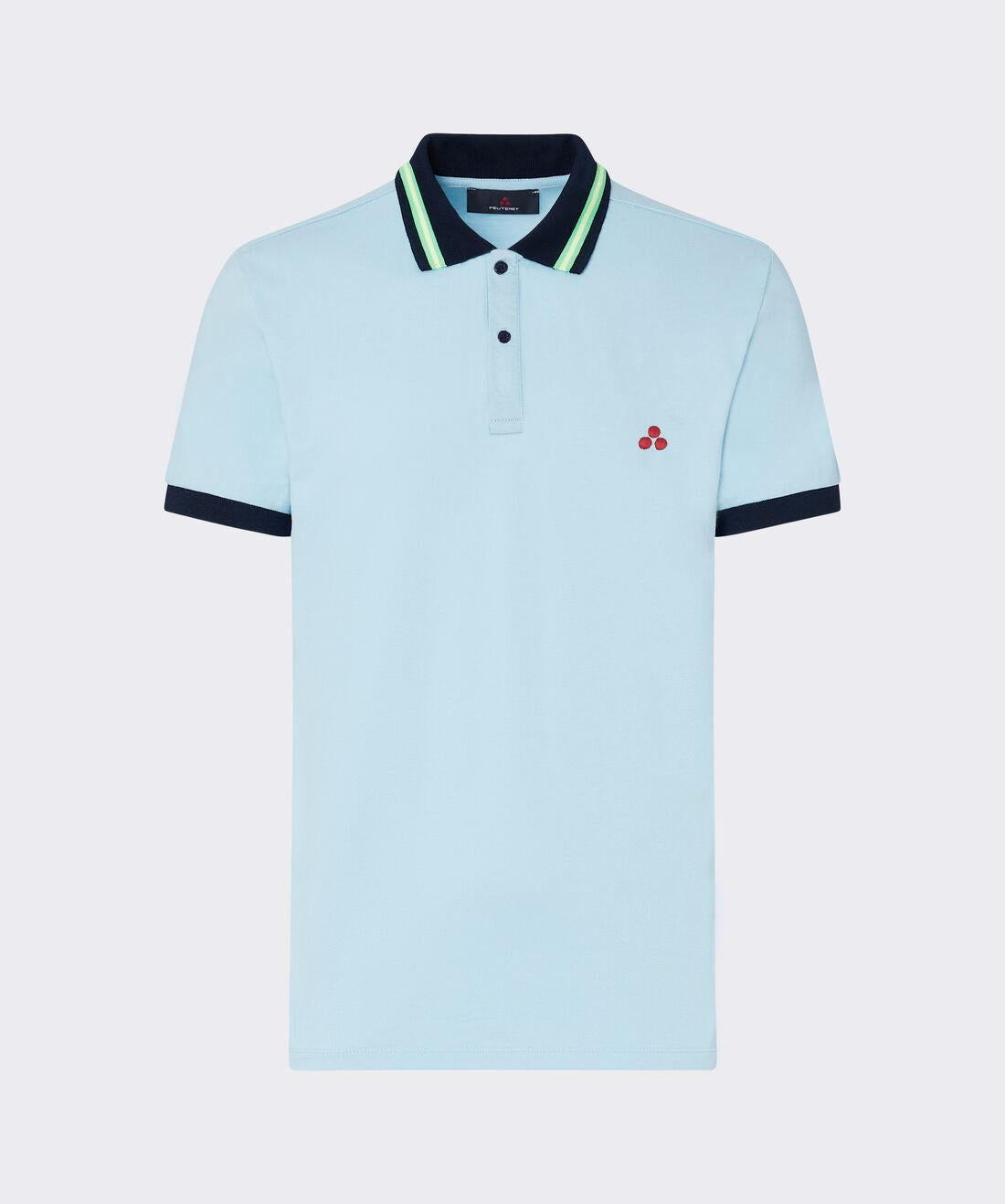 polo con dettagli fluo NEW SELANDINA STR 04 290 PeUTEREY 