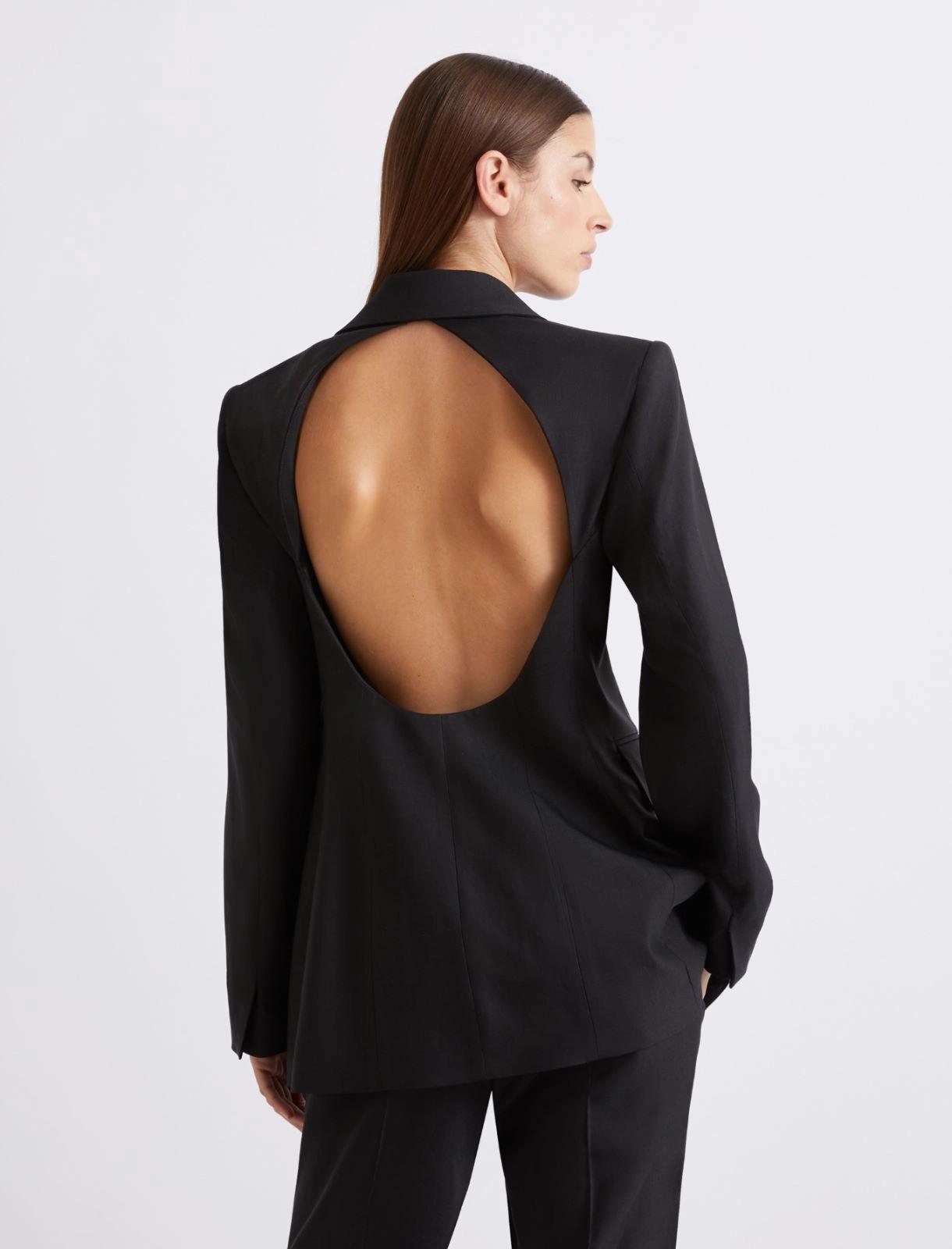 blazer con schiena scoperta MLLFUMATO 004 MARella 
