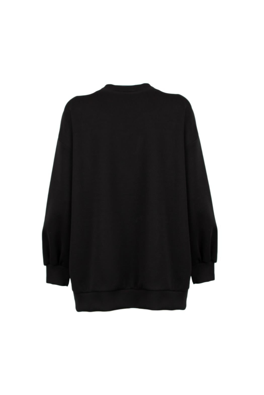 felpa con strass NOGARA 734W5D6 NERO ODI' ODI' 
