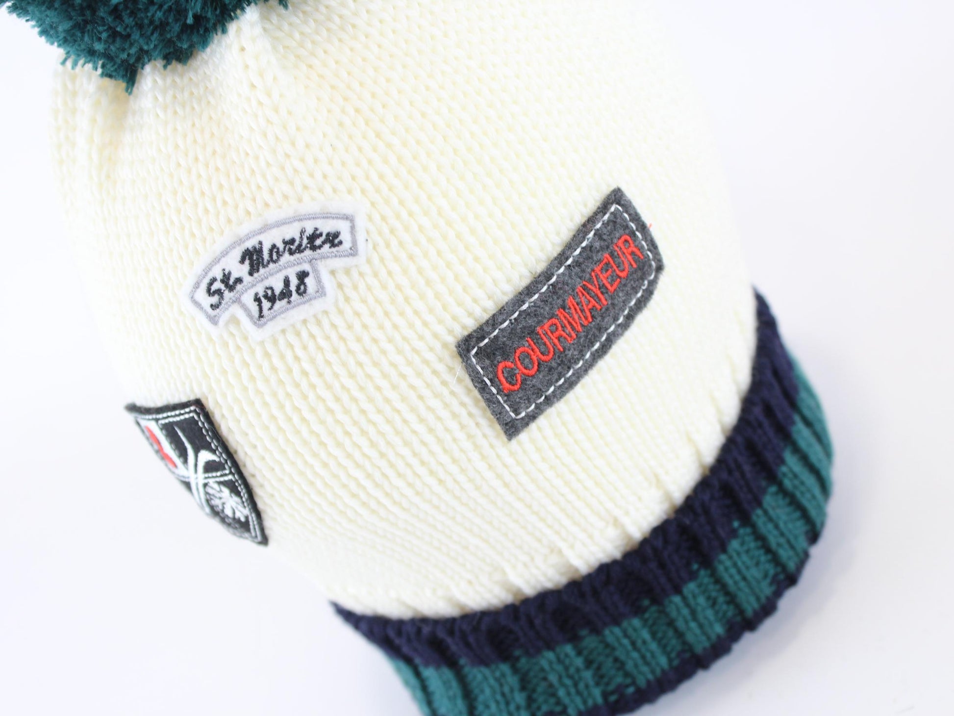 cappellino lana con patch I20414E BLU/BOTTIGLIA REGINA 