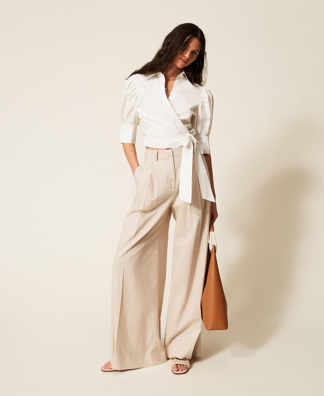 camicia a portafoglio 261AT2021 00526 TWINSET ACTITUDE 