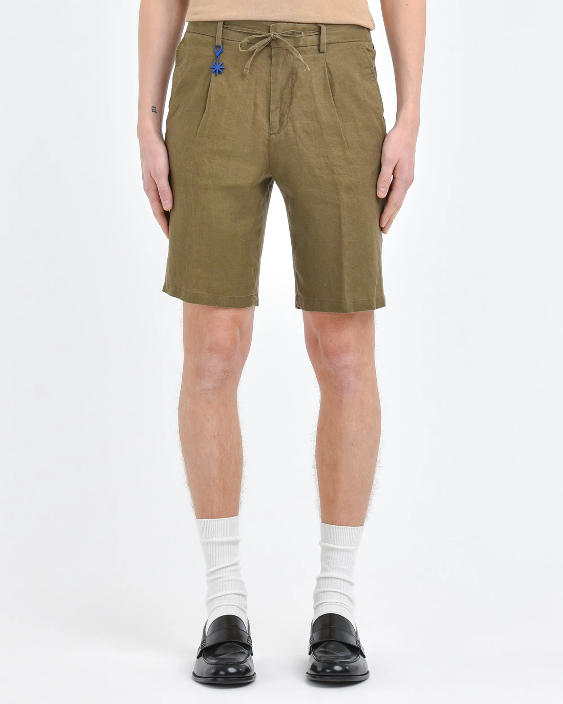 shorts pinces in lino 3632B1788LC 243408 38 MANUEL RITZ 