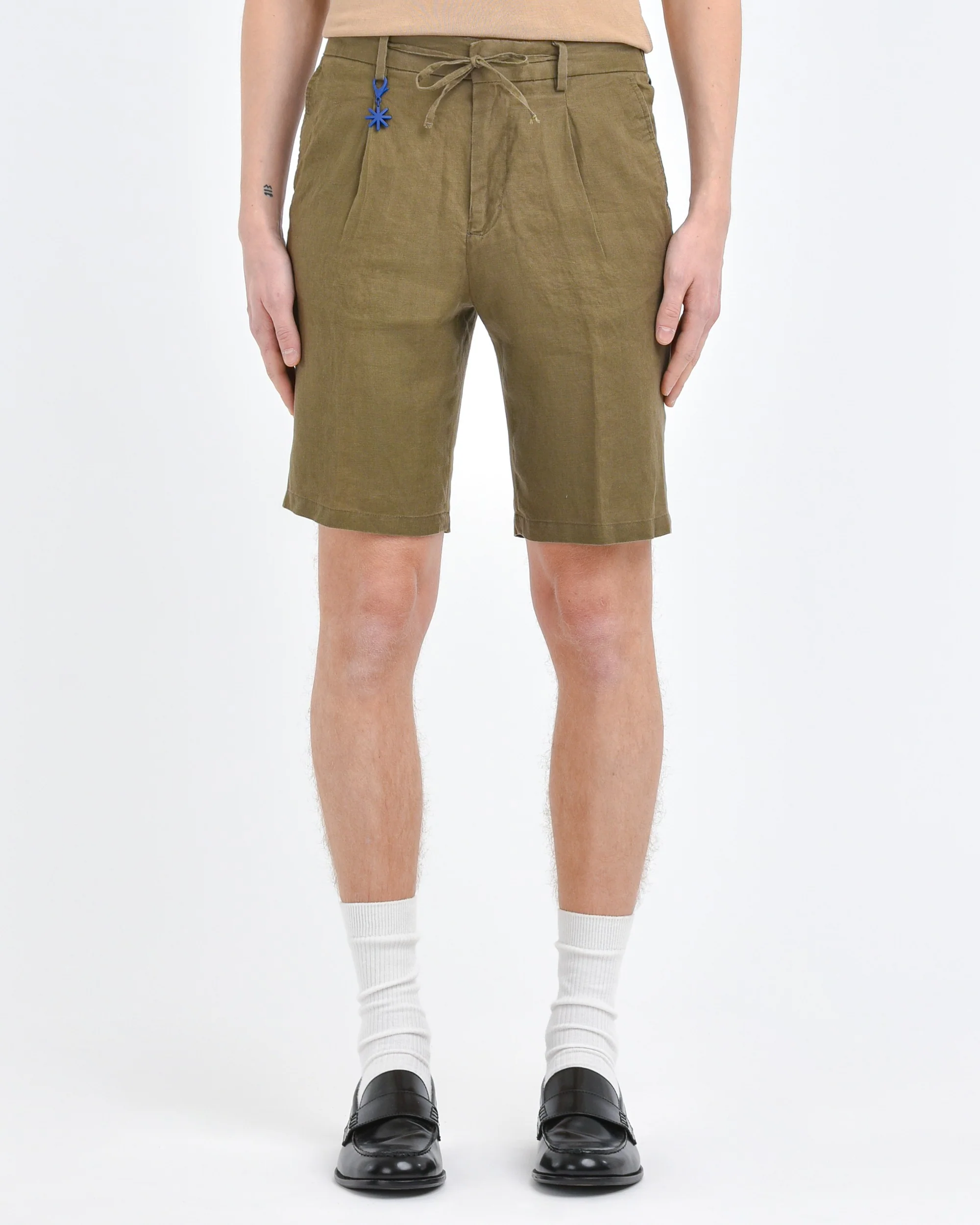 shorts pinces in lino 3632B1788LC 243408 38 MANUEL RITZ 