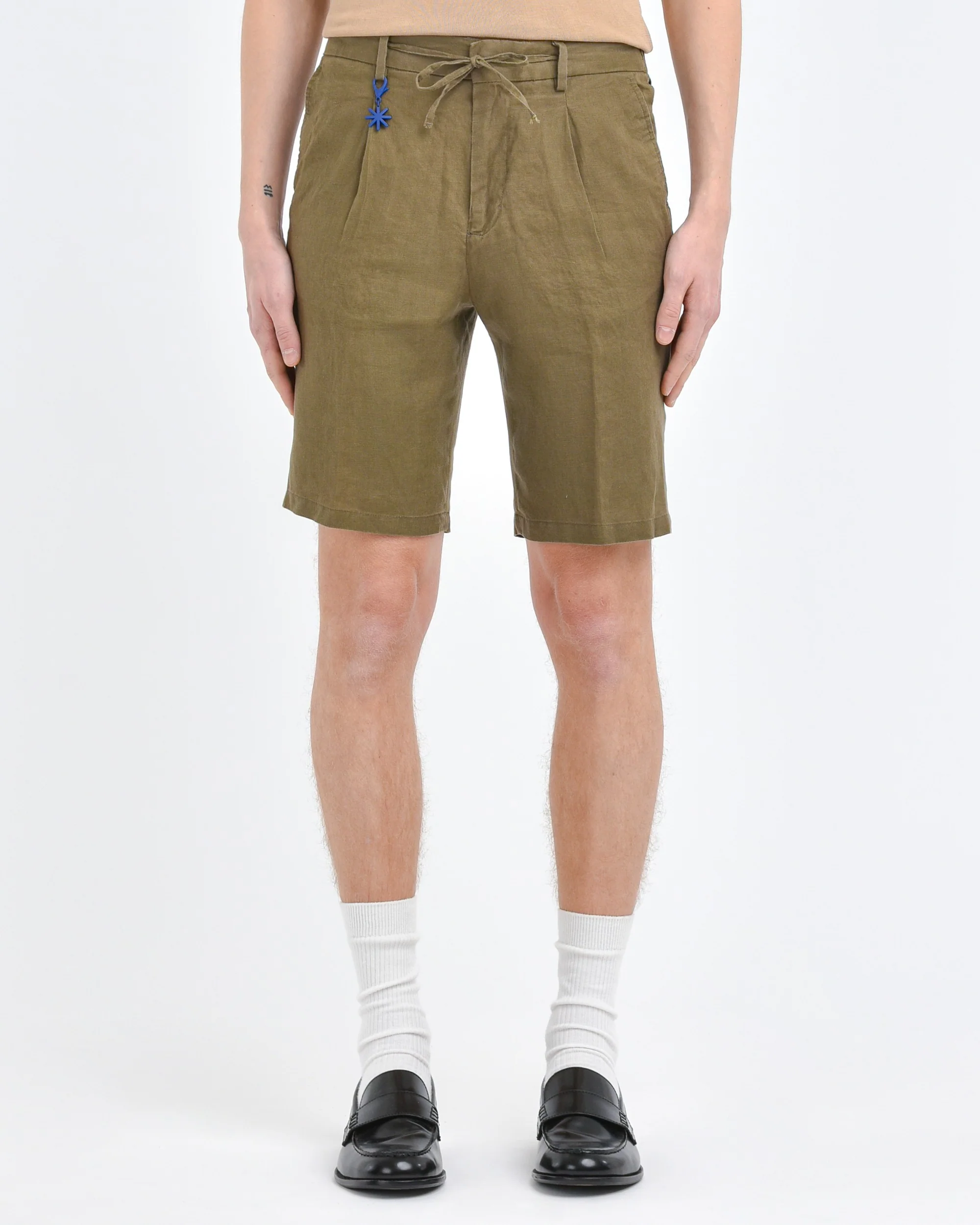 shorts pinces in lino 3632B1788LC 243408 38 MANUEL RITZ 