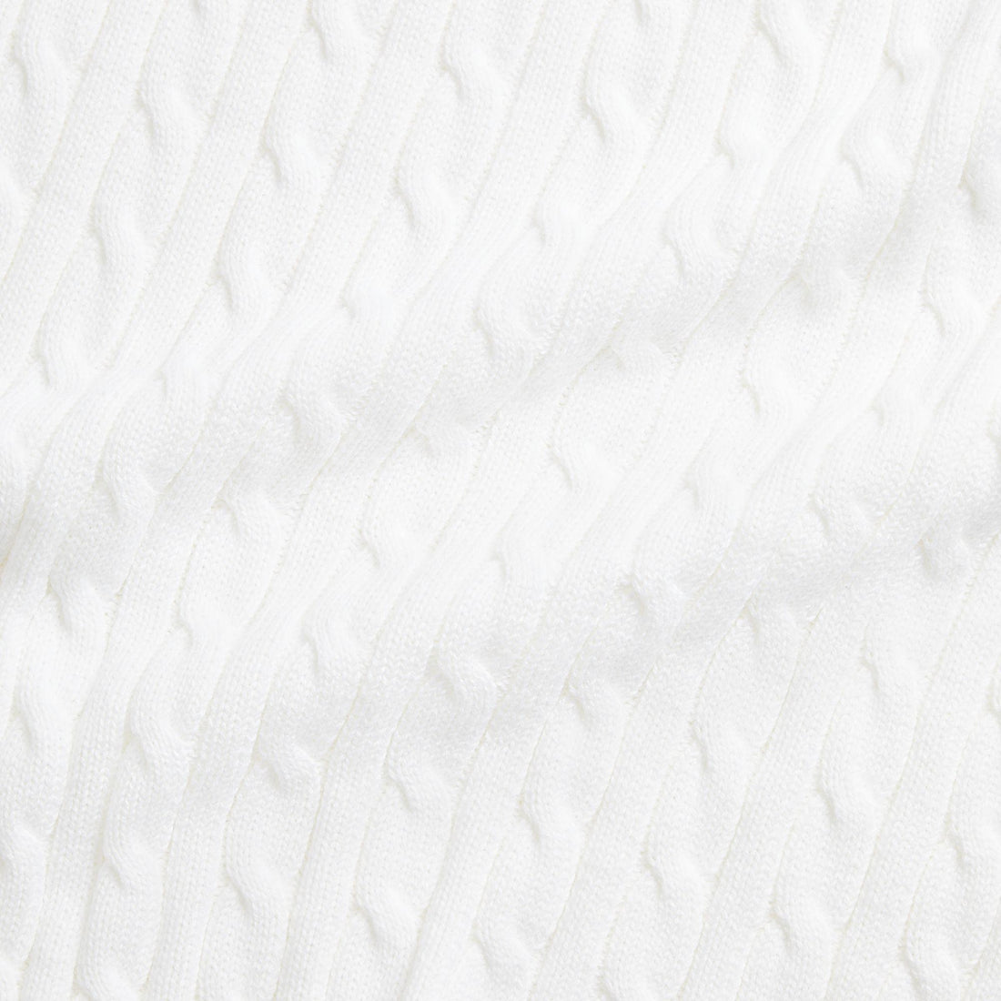 coperta a trecce in cotone 320966893004 WHITE RALPH LAUREN POLO 