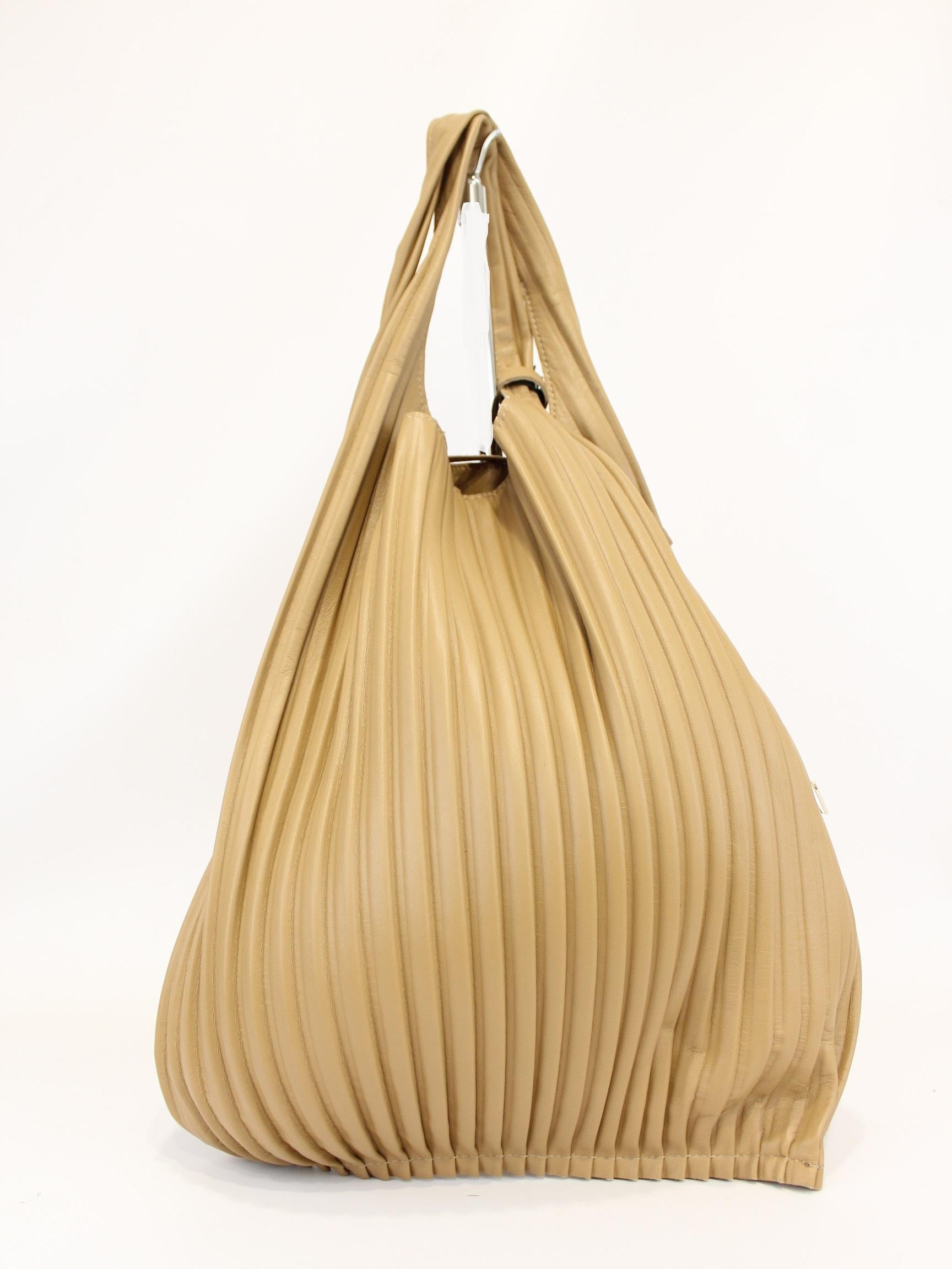 borsa picasso plissè PICASSO PLISSE CAMEL ANITA BILARDI 