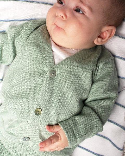 cardigan in puro cotone 045508 SALVIA MAGLIFICIO DI VERONA 