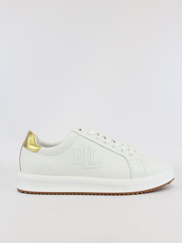 sneakers in pelle e dettagli 802-978213 001 LAUREN RALPH LAUREN 