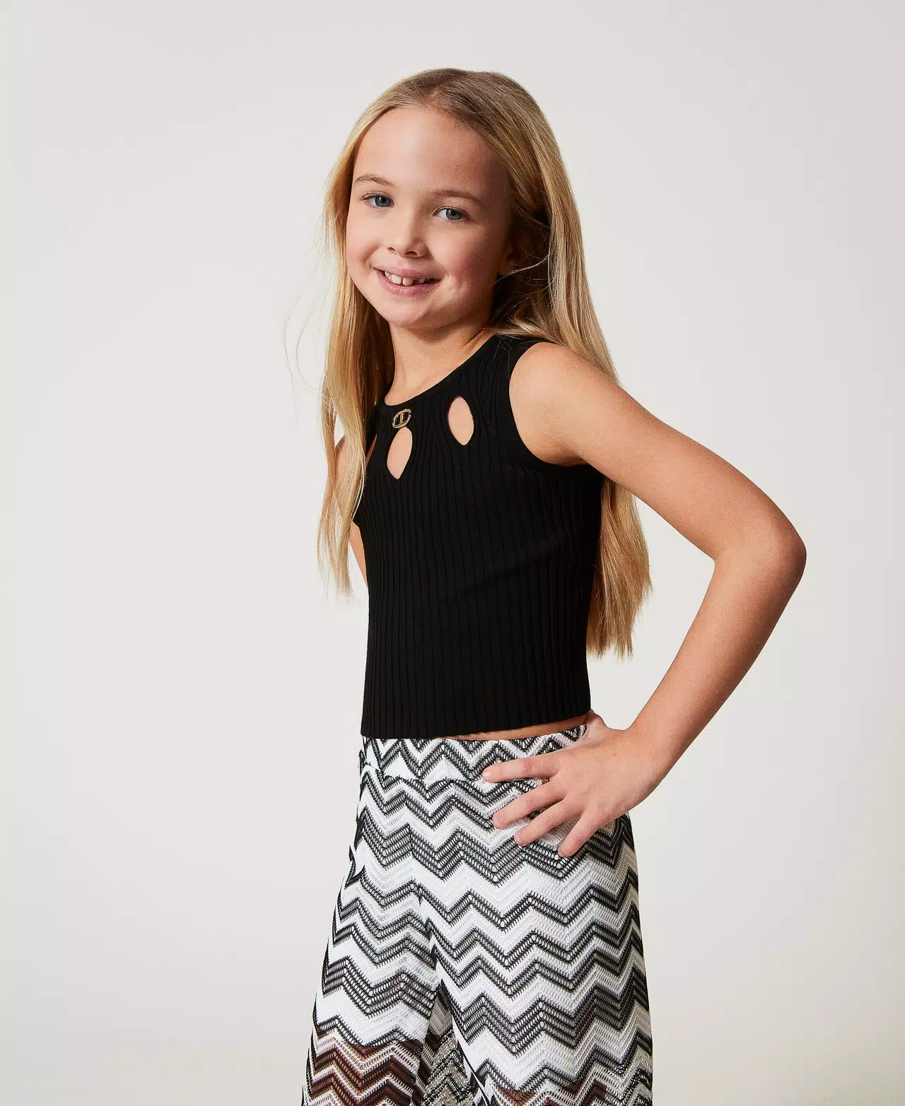 top a costine cut out 251GJ3413 00006 TWINSET GIRL 