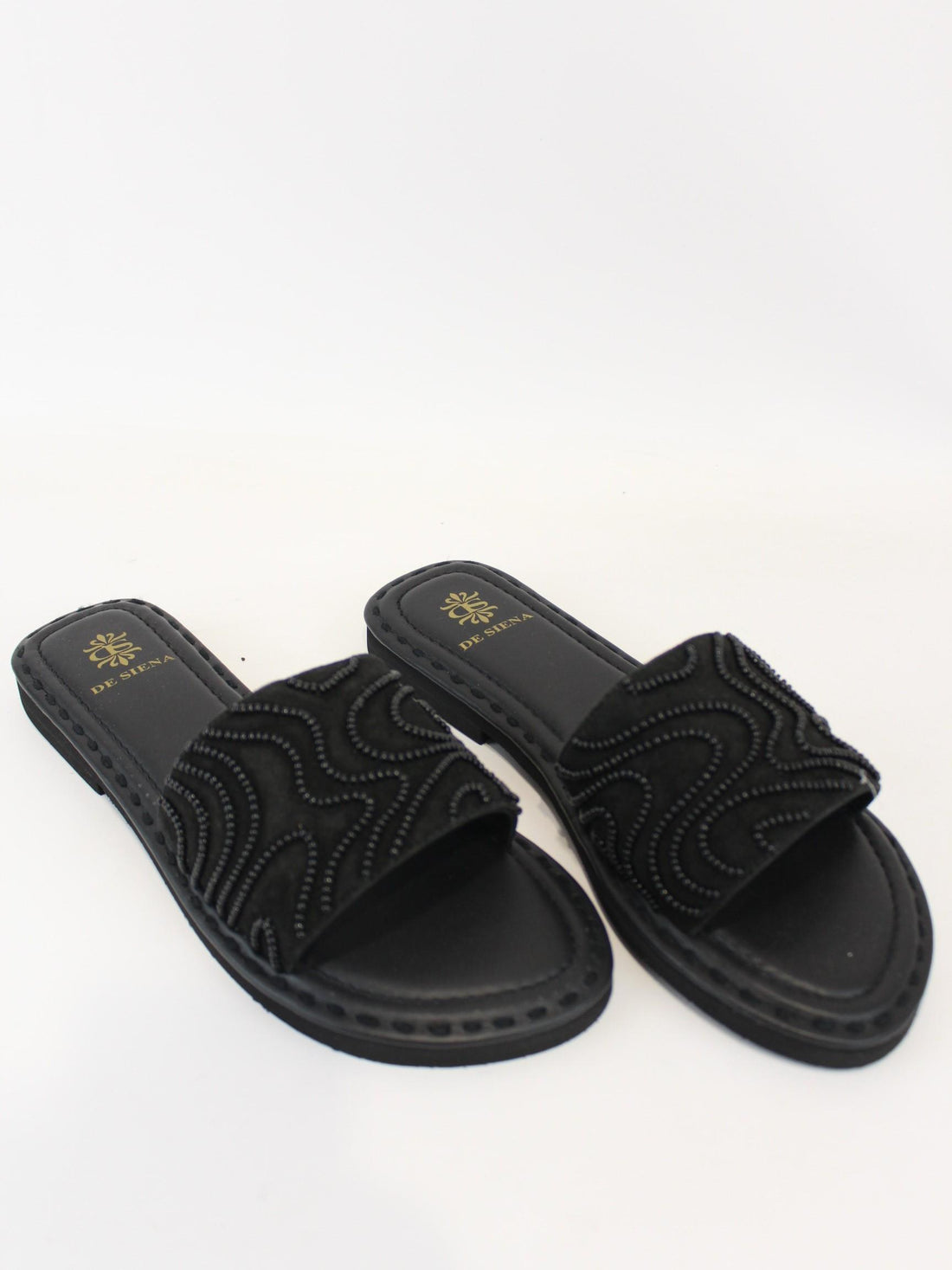 sandalo mina con perline MINA BLACK DE SIENA 