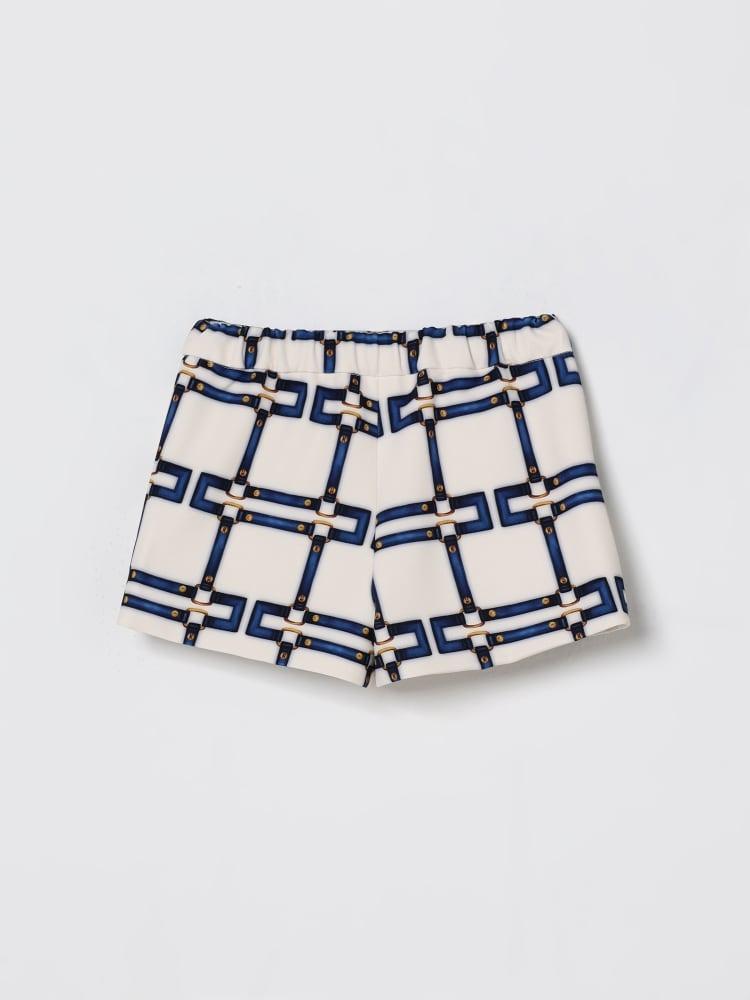 shorts in crepe stampato multicolor EGBE028 GAE01 0072 ELISABETTA FRANCHI 