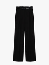 MAXMARA pantalone a vita alta in lana Nero