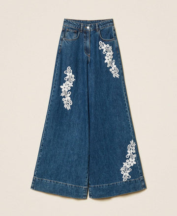 jeans con pizzo 261AP2390 01104 TWINSET ACTITUDE 