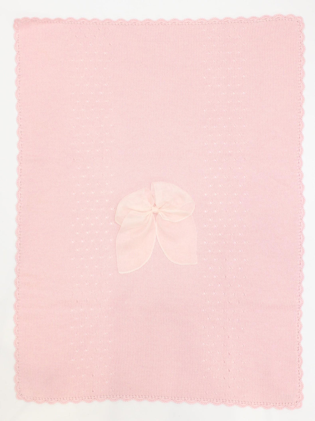 Coperta in lana diamante con fiocco DIAMANTE COPERTA UNI PICCOLA GIUGGIOLA 