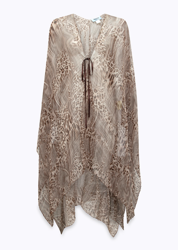 maxi poncho plisse NA6013T4289 P9371 Blugirl 