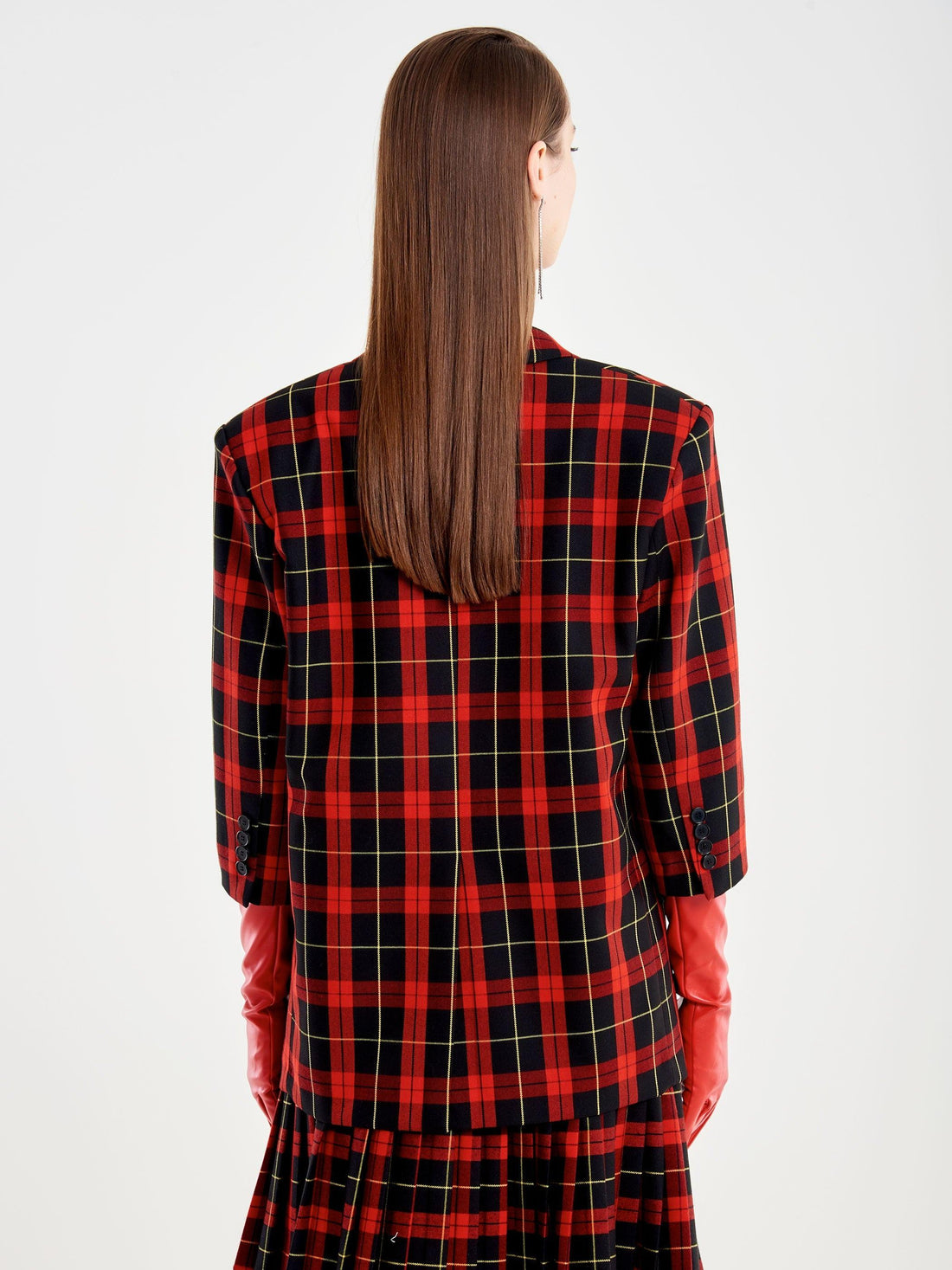 Blazer tartan con guanti TF2165 UNI VICOLO 