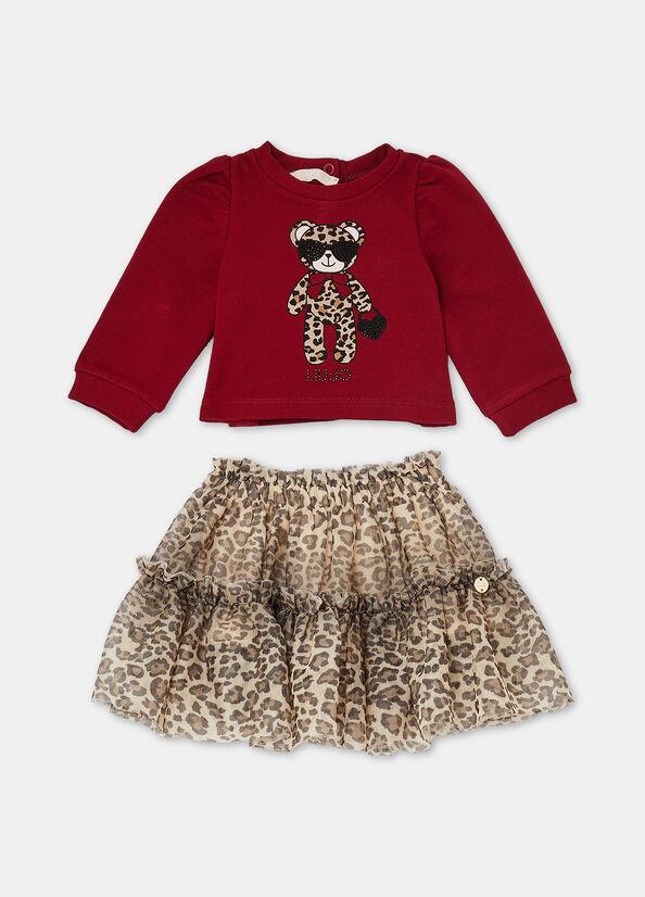 completino due pezzi animalier HF5077J6597 C3805 LIU JO JUNIOR 