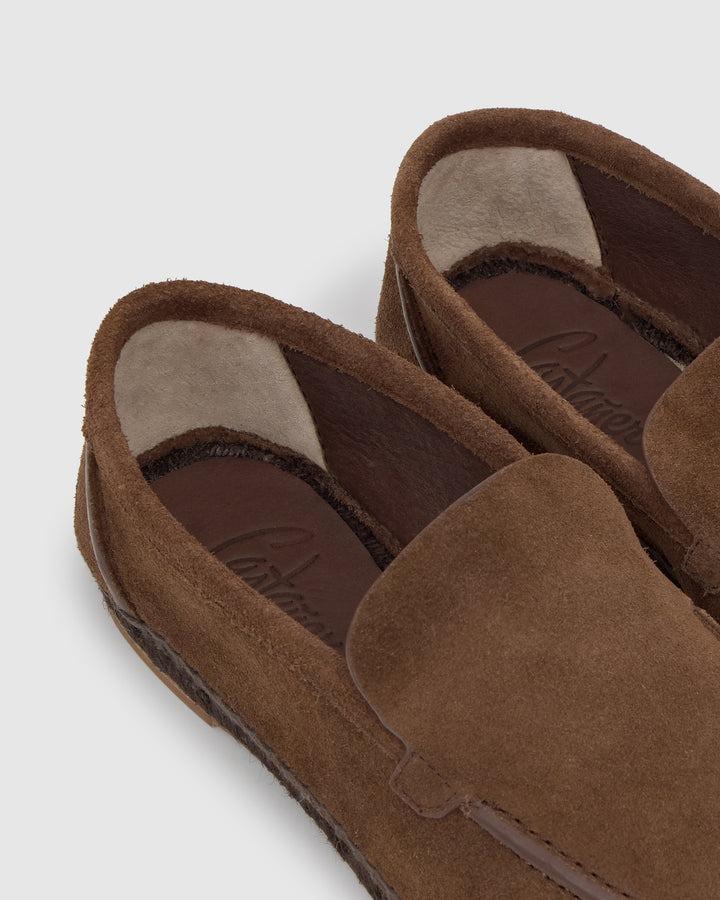 mocassino neals in crosta di cuoio 025916-2002 MARRON CASTANER 