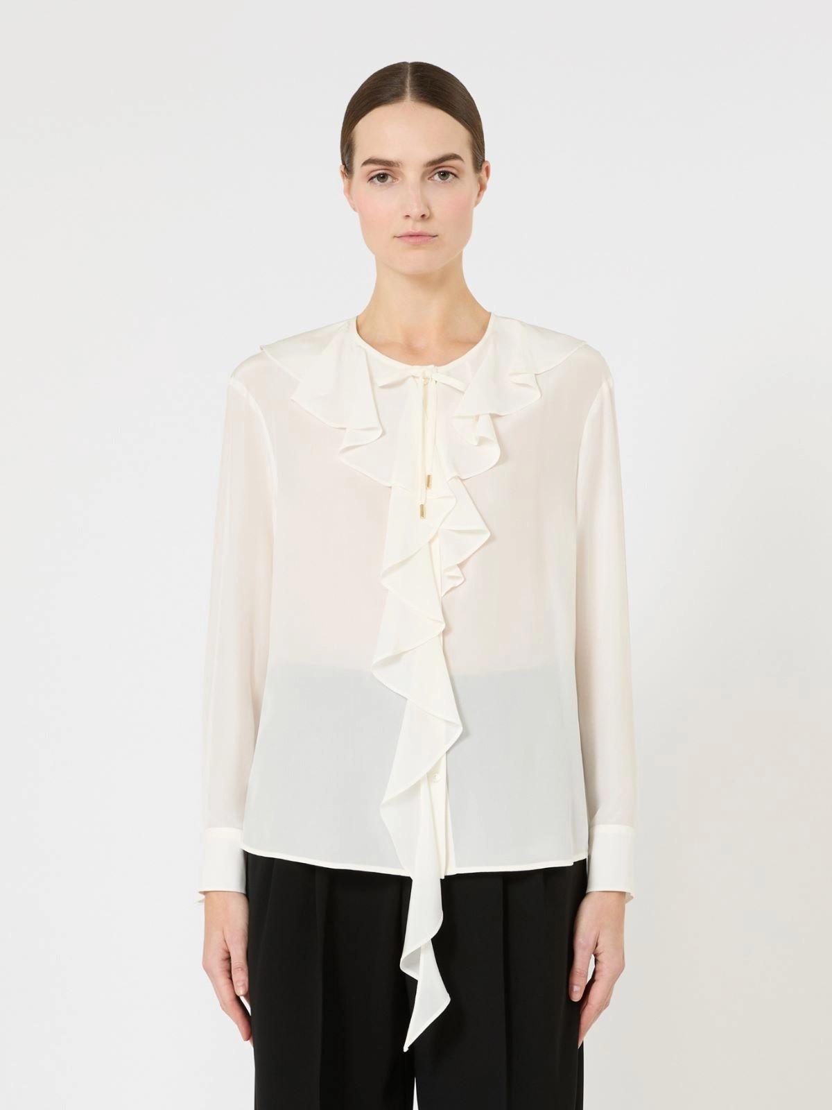 blusa in seta con volant MSTEPICA 008 MAXMARA STUDIO 