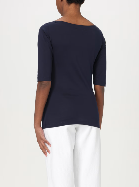 t-shirt scollo a barca DS028JF0271DIT1 890 DONDUP 