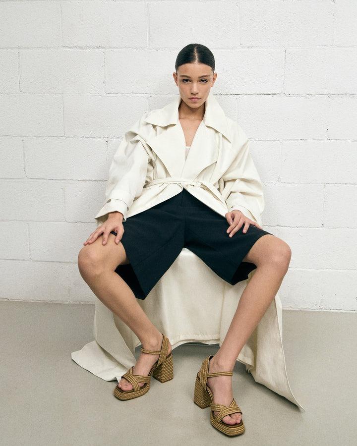 sandalo valle con intreccio 023116 3006 ORO CASTANER 