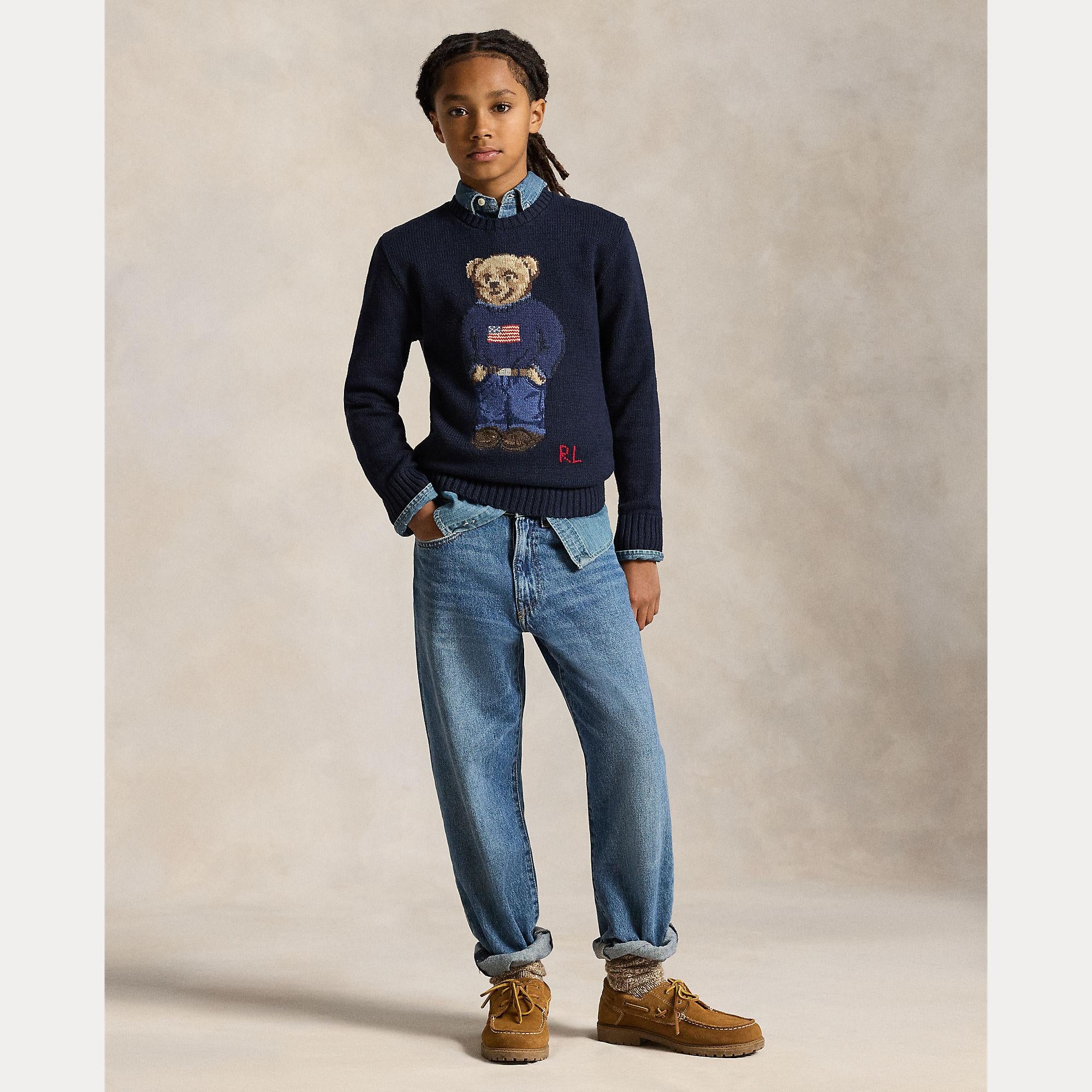 maglione in cotone polo bear 323-668286 002 RALPH LAUREN POLO 