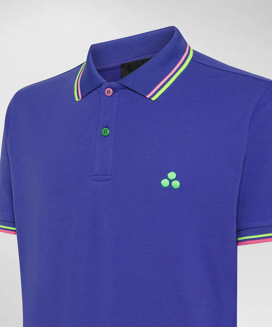 polo con contrasti fluo NEW SELANDIA STR 255 PeUTEREY 