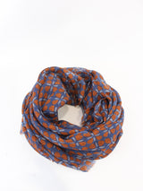 GIERRE MILANO sciarpa in lana made in italy Blu