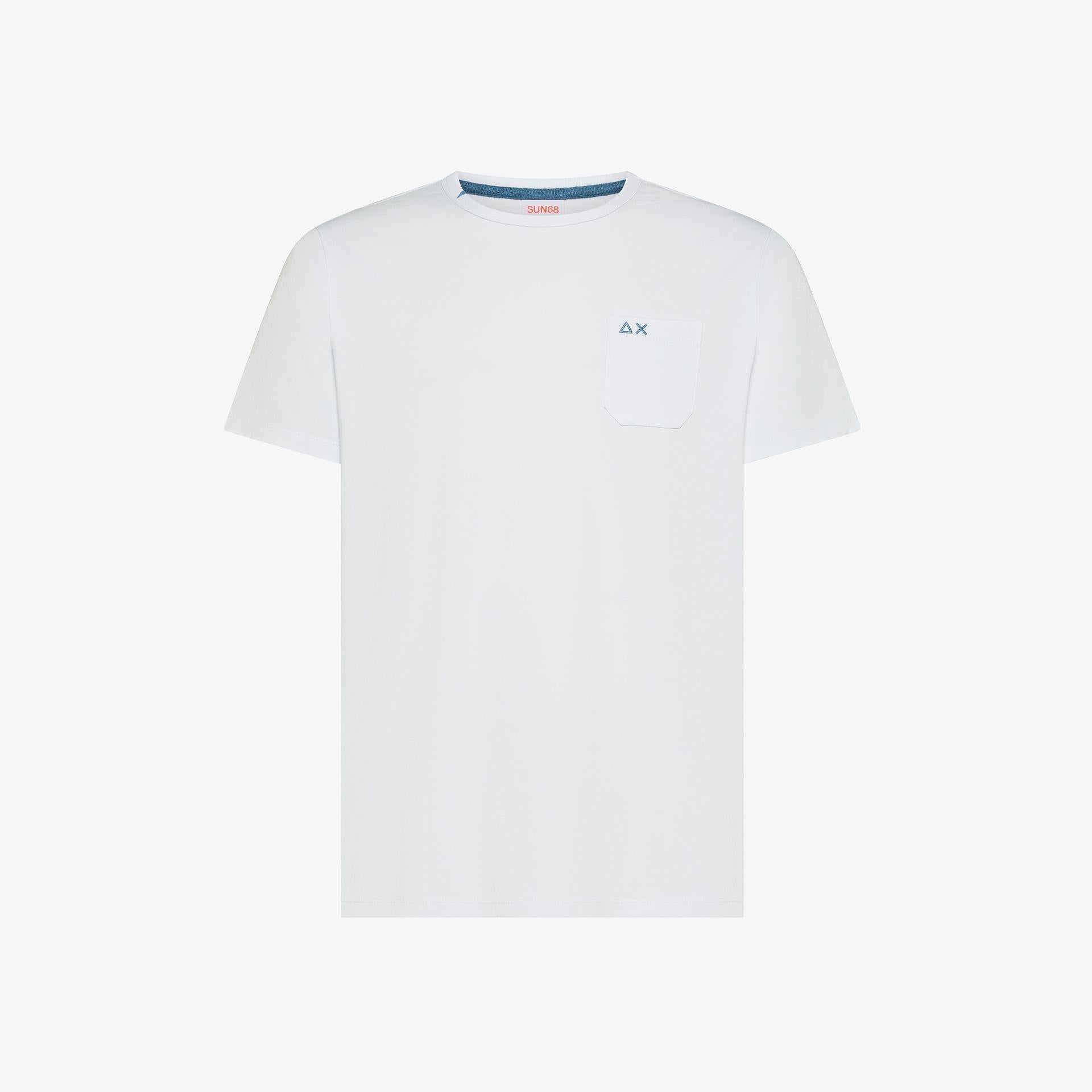 t-shirt pocket T36101 BIANCO SUN68 