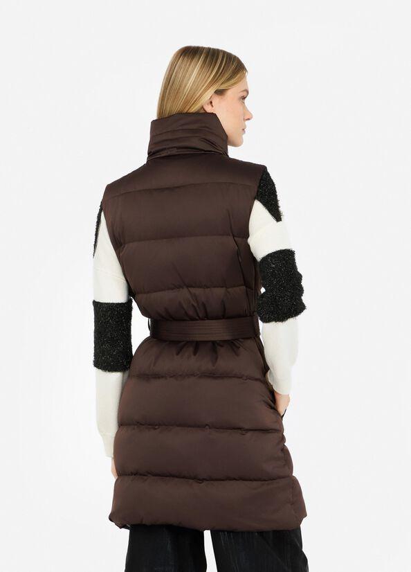 gilet lungo imbottito MF5292T017A 90915 LIU JO WHITE 