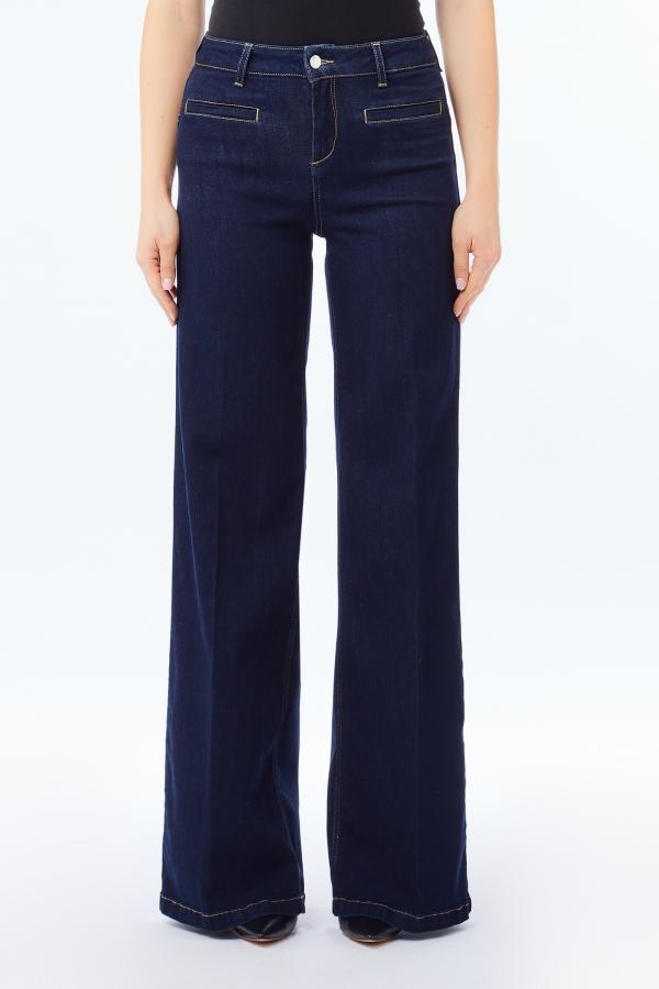 jeans flare vita alta UF5069DS015 7L000 LIU JO DENIM 