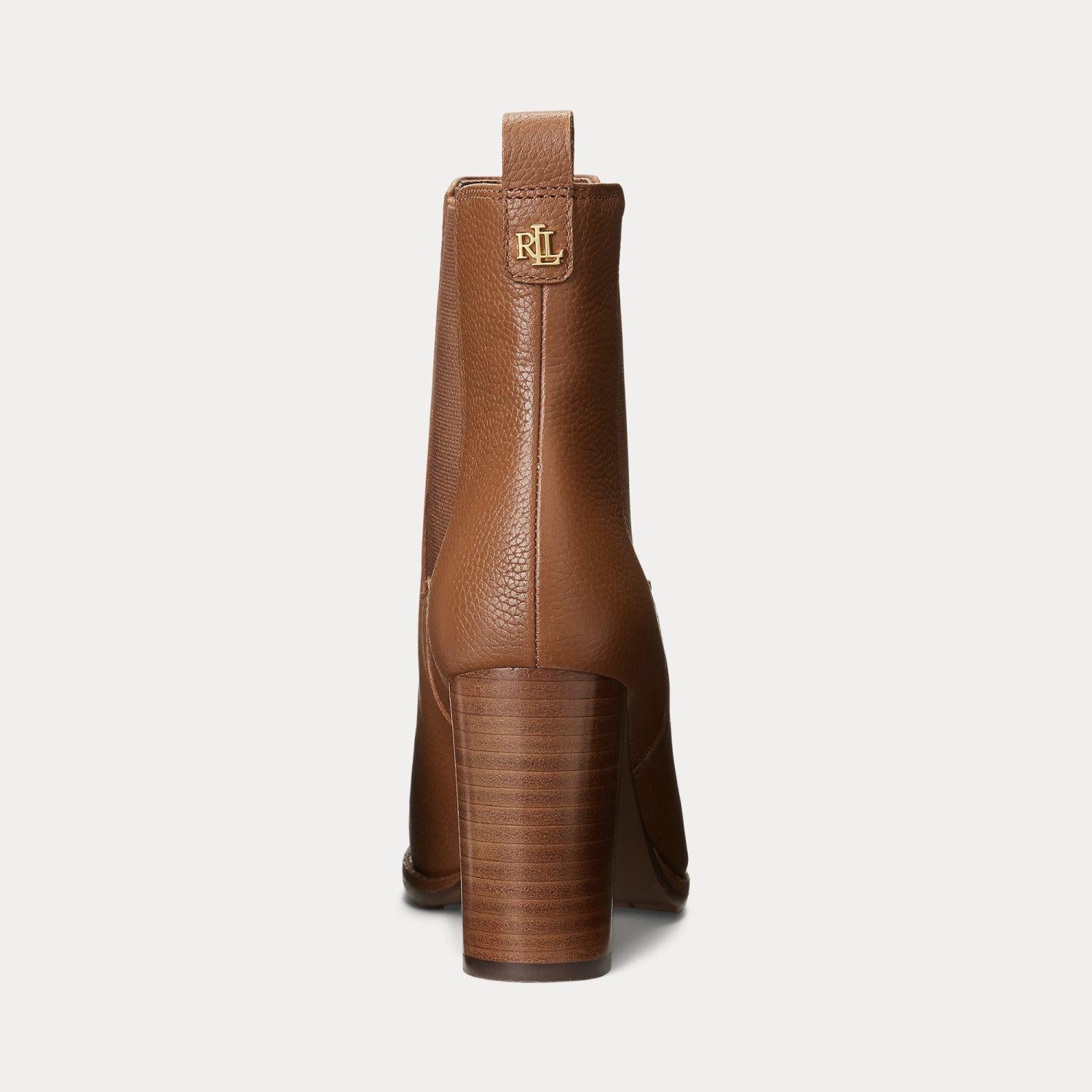 stivaletto in pelle martellata 802-912285 002 LAUREN RALPH LAUREN 