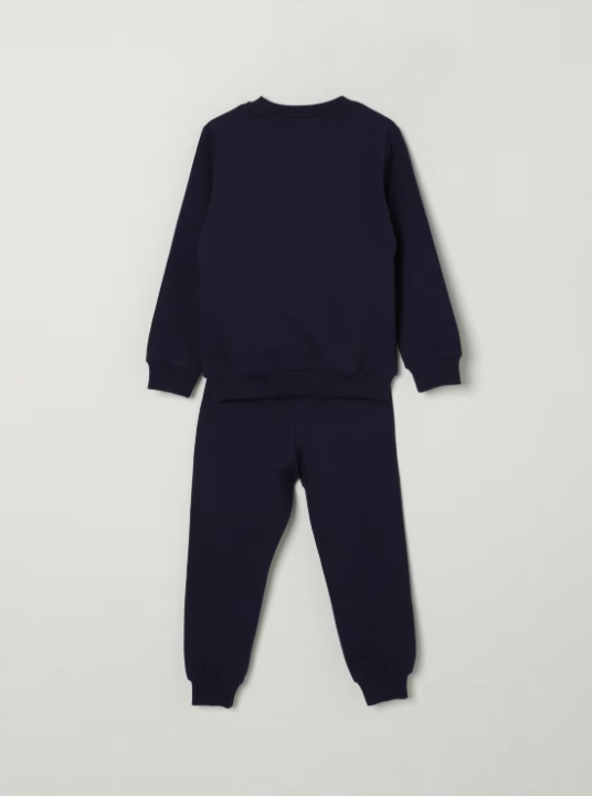 tuta con logo moschino HUK04ELDA21 40016 MOSCHINO KIDS 