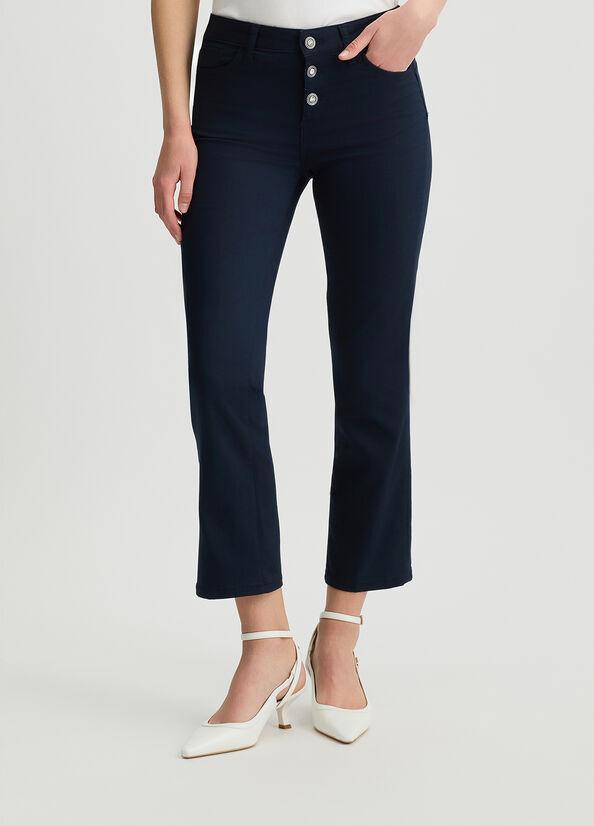 pantalone cropped con bottoni WA5416T7144 93921 liU JO 